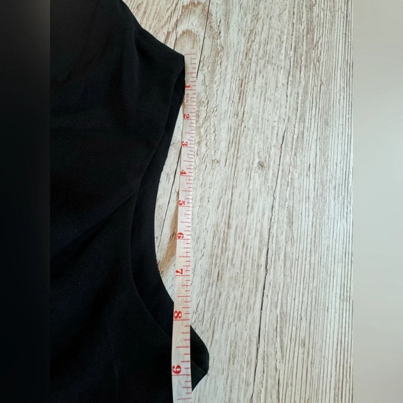 Vest Sleeveless Blazer Black 2 Button size M/L - Picture 13 of 13